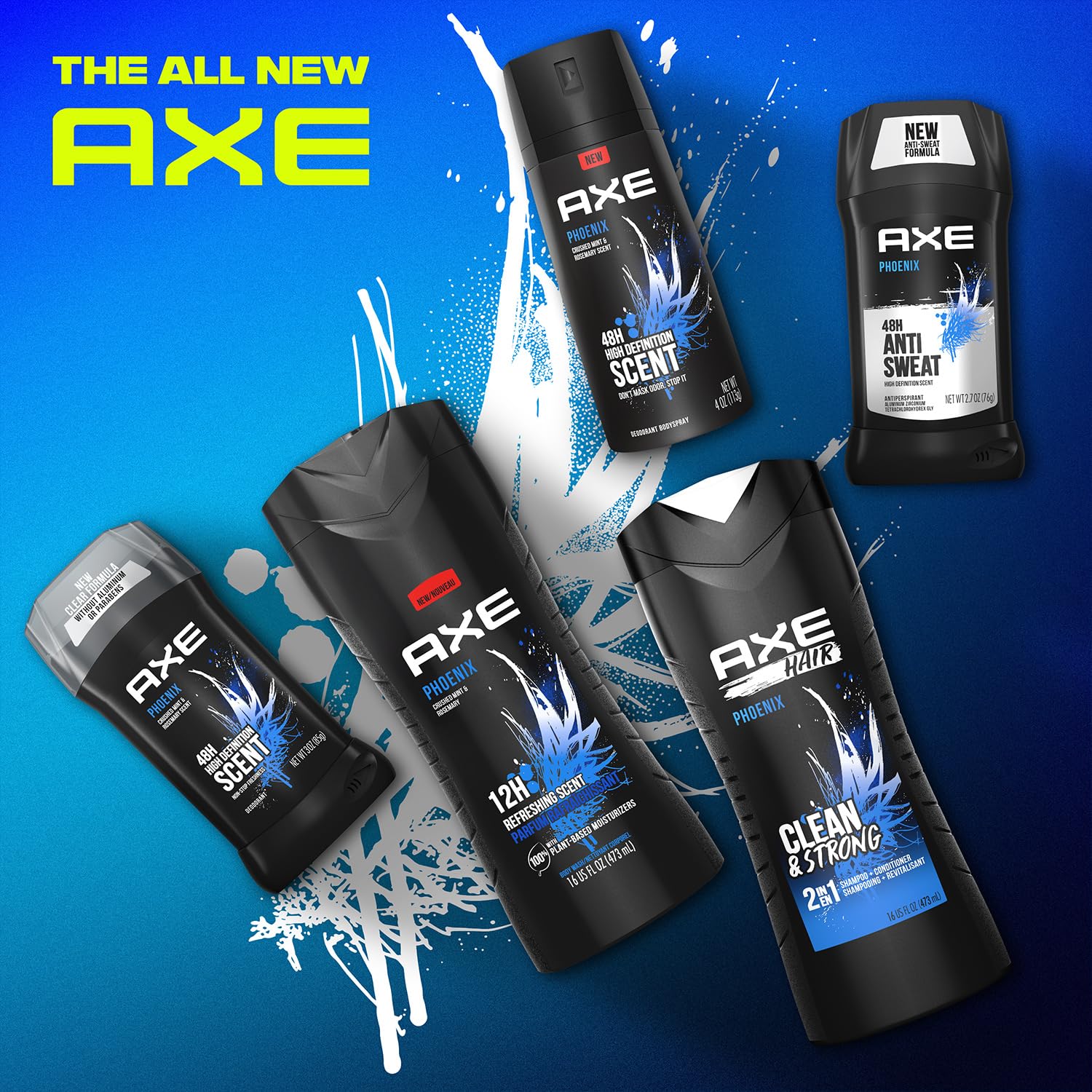AXE Phoenix notas de menta y romero, aroma revitalizante