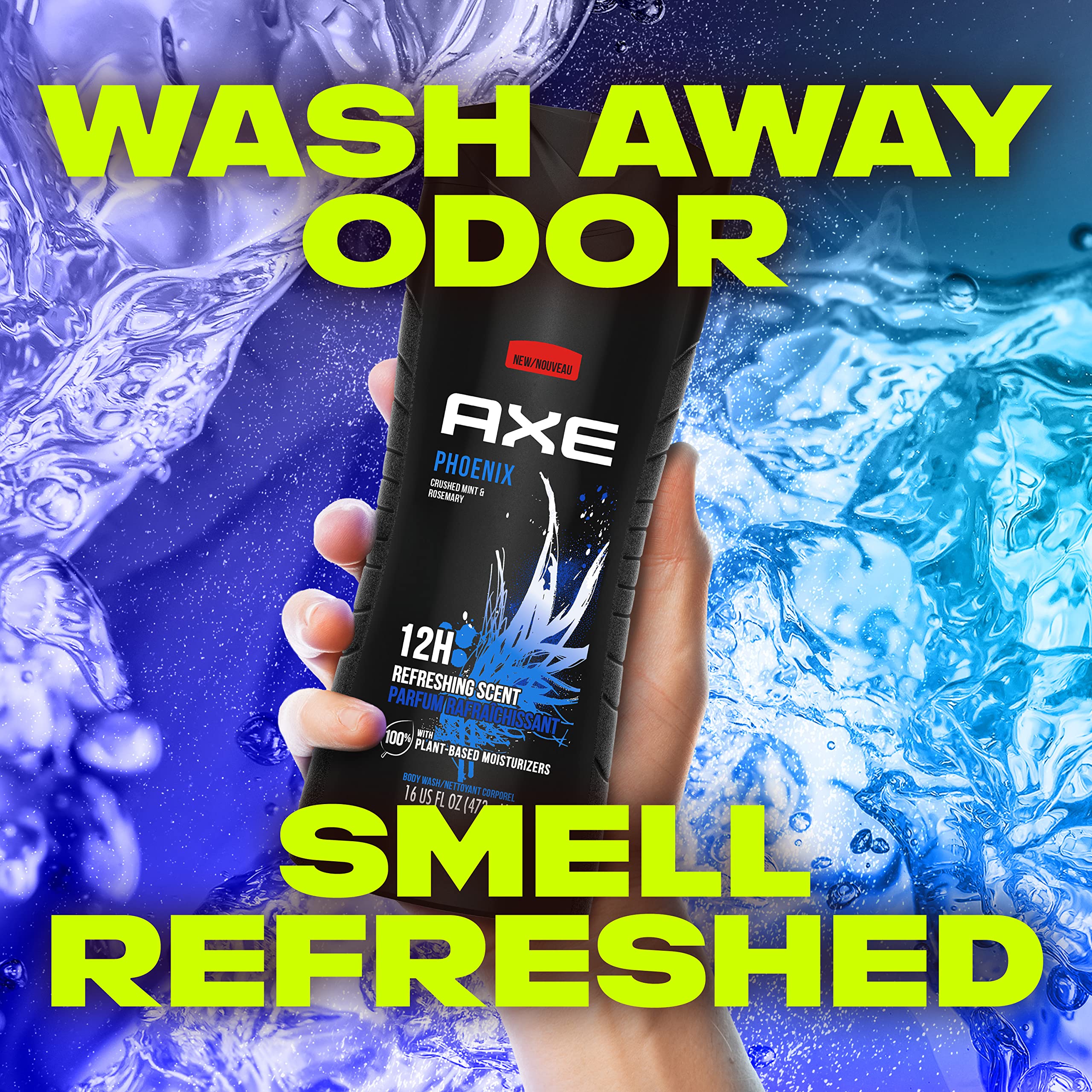 AXE Phoenix ingredientes vegetales para limpieza sin irritación.