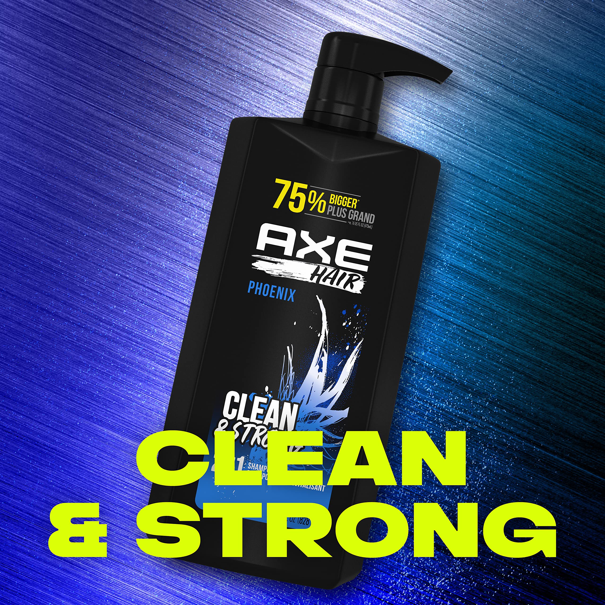 Refreshing AXE Phoenix aroma boosts confidence after shower.