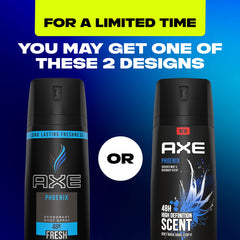 AXE Phoenix spray action demonstrates even mist distribution.