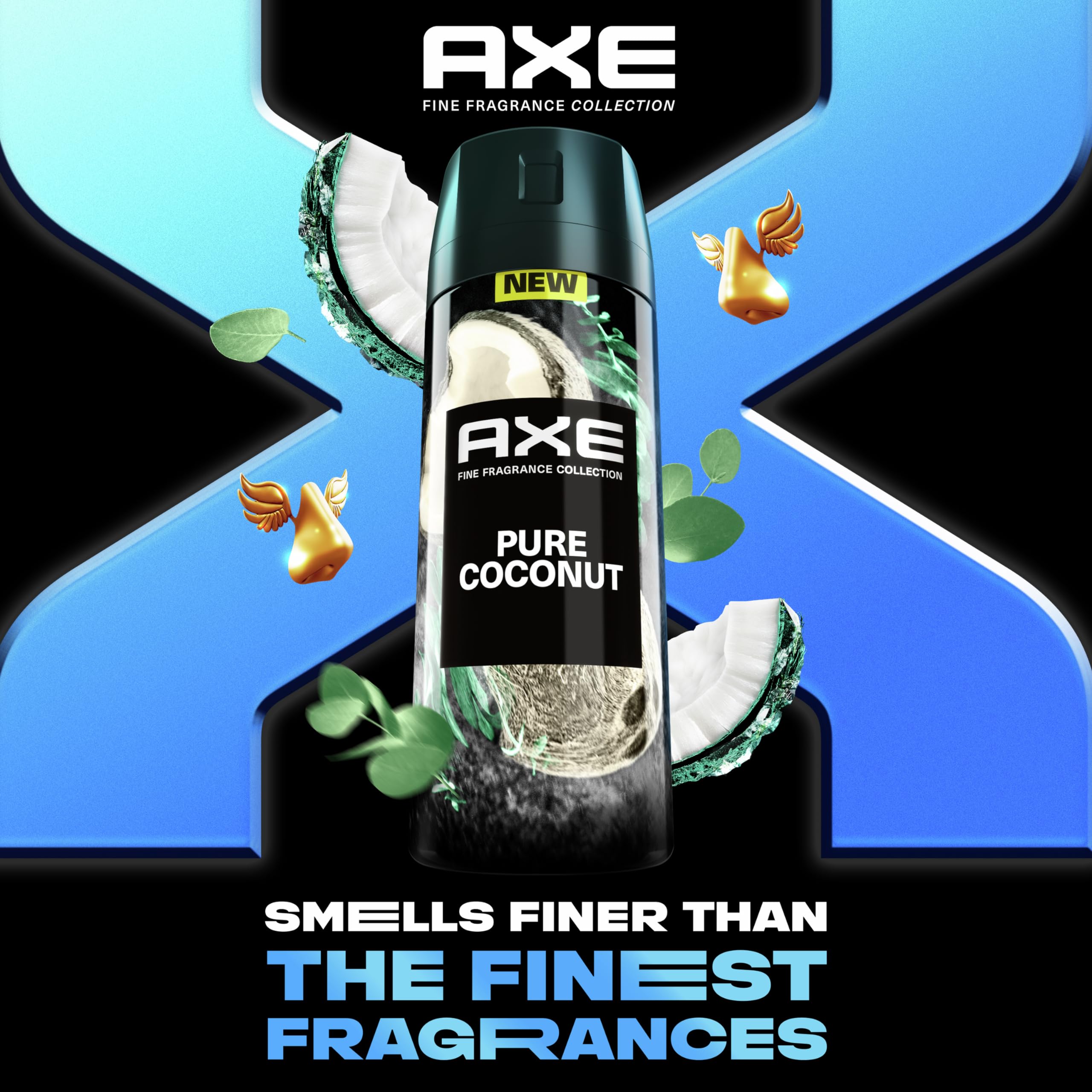AXE Pure Coconut deodorant aluminum-free formula gentle on skin.