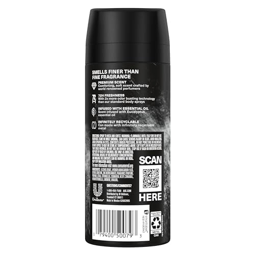 AXE Pure Coconut deodorant spray in action provides quick refreshment.