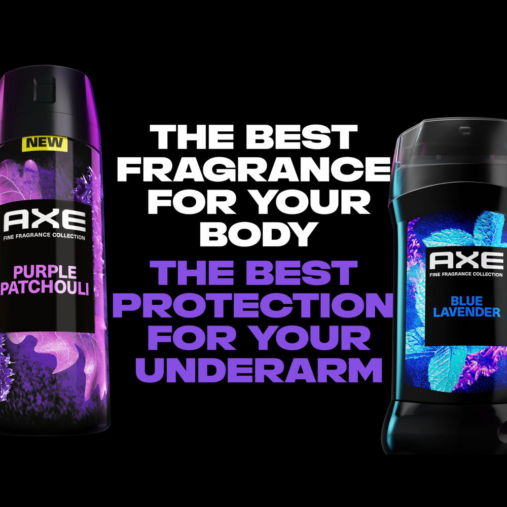 AXE Púrpura Patchouli: spray listo para uso diario.