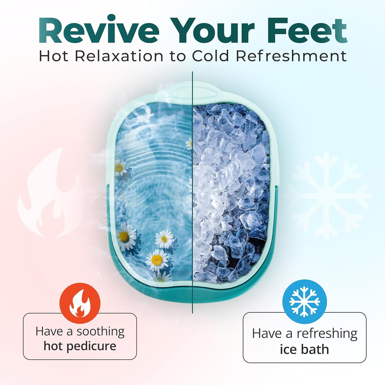 AXLOFO collapsible foot bath basin folded for compact storage under bed.