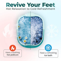 AXLOFO collapsible foot bath basin folded for compact storage under bed.