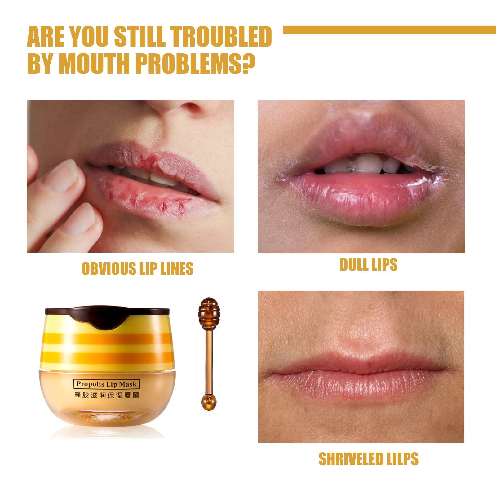 Axnzp lip balm close-up reveals honey texture for natural hydration