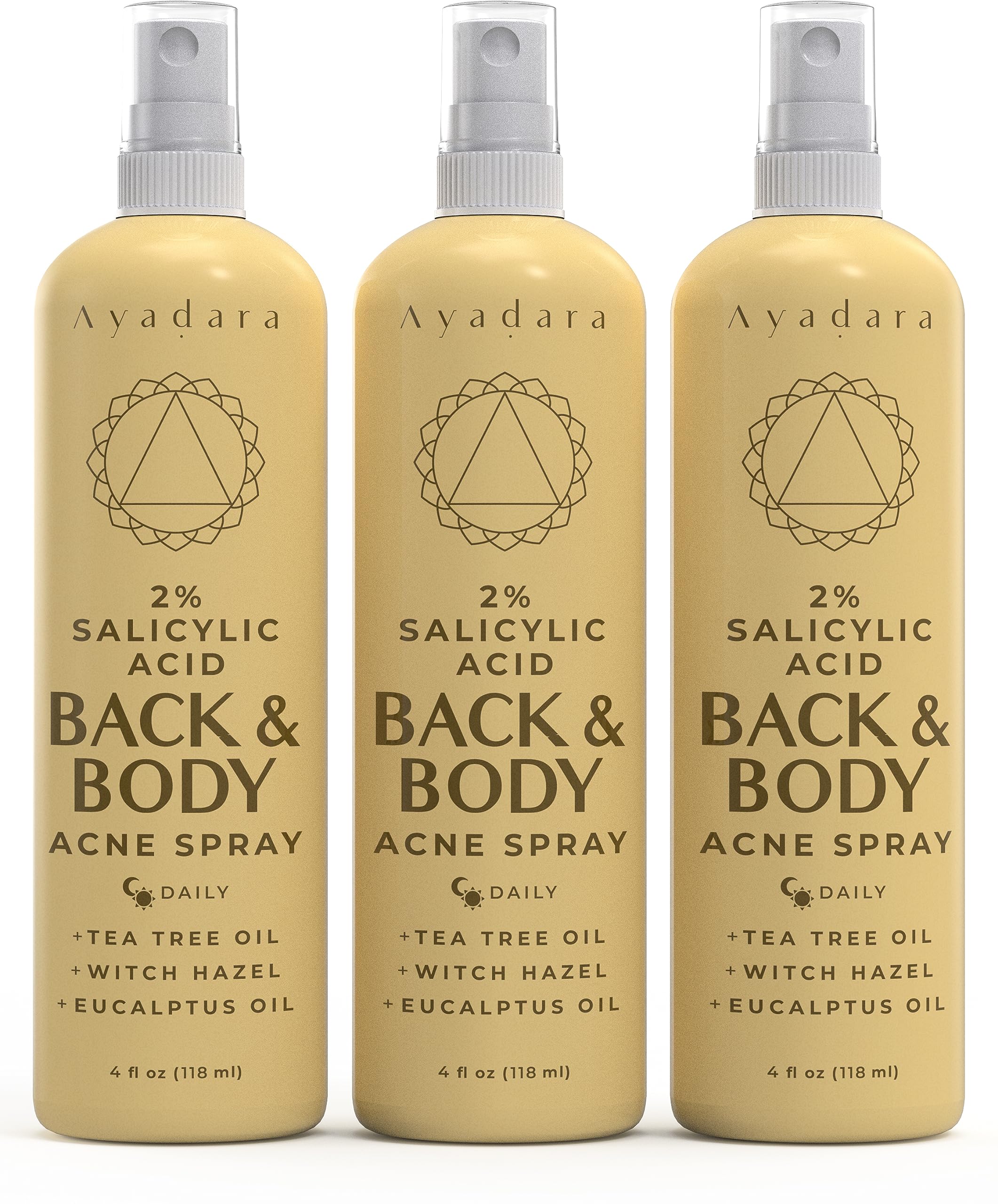 AYADARA back acne spray targets pores and promotes calmer skin