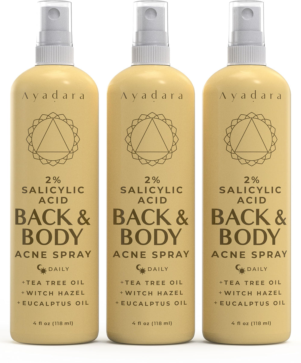 AYADARA back acne spray targets pores and promotes calmer skin