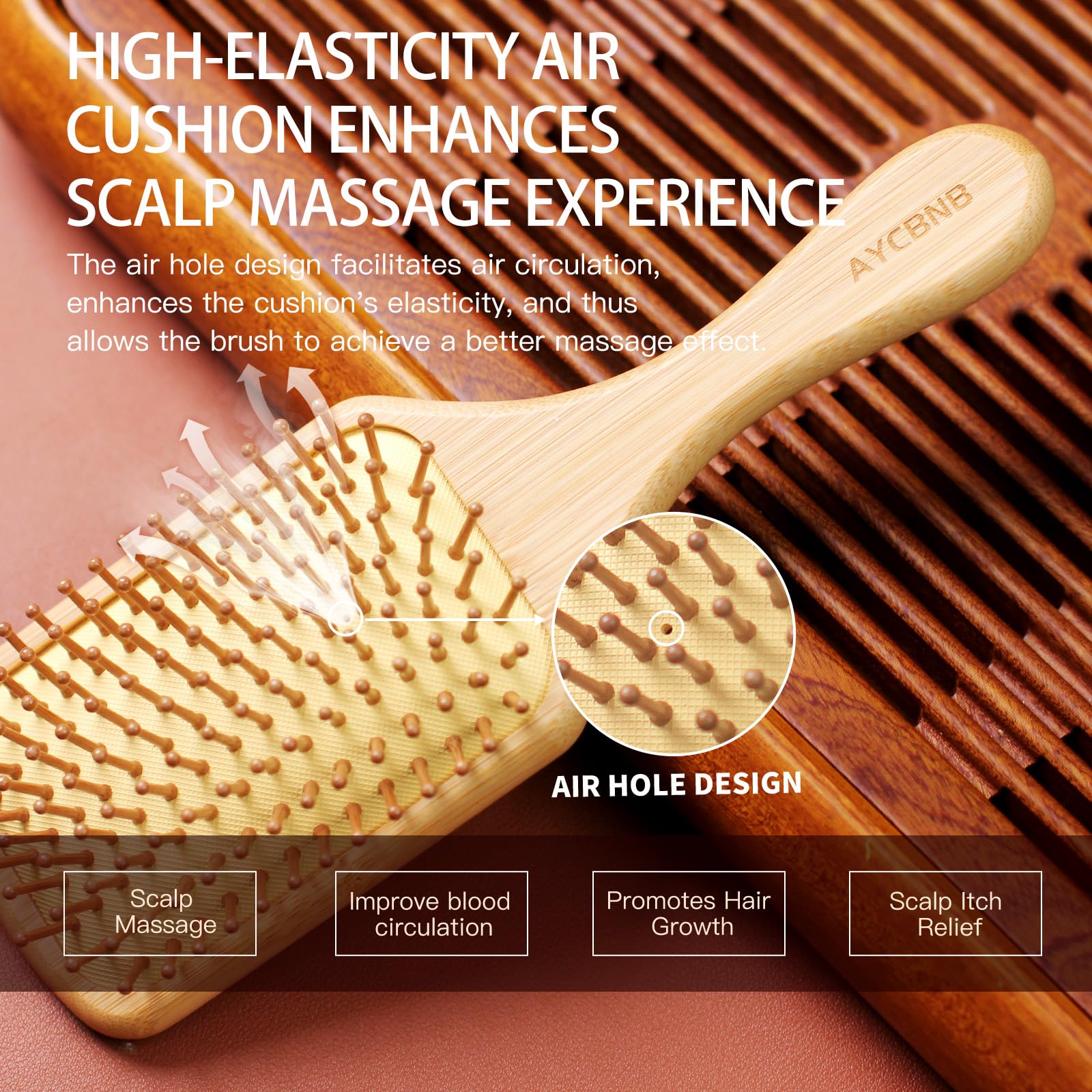 AYCBNB bamboo brush on-the-go shows portable design for travel and gym bags