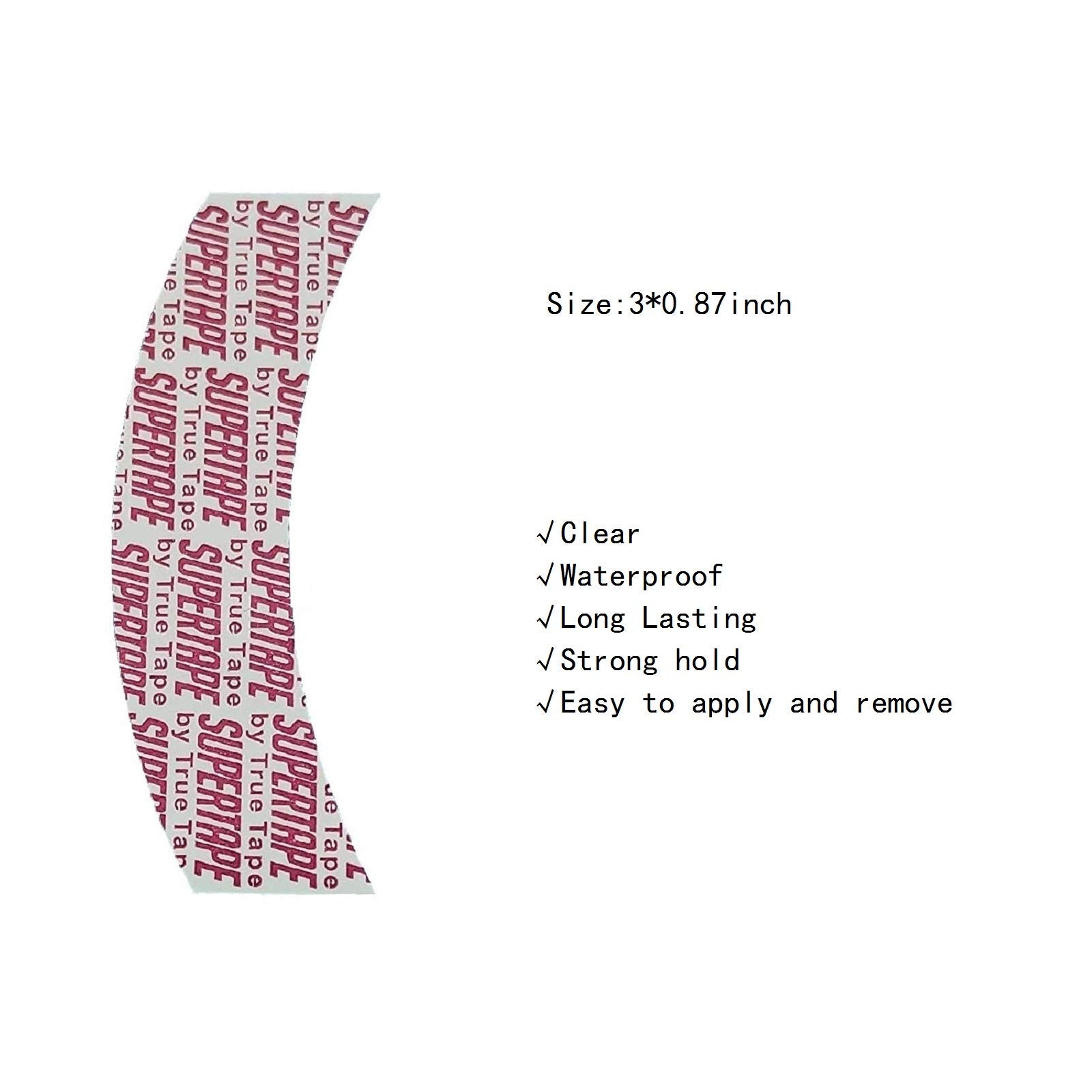 AYIBO clear thick gel tape easy to apply and remove.