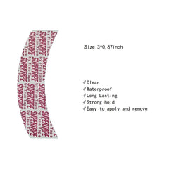 AYIBO clear thick gel tape easy to apply and remove.