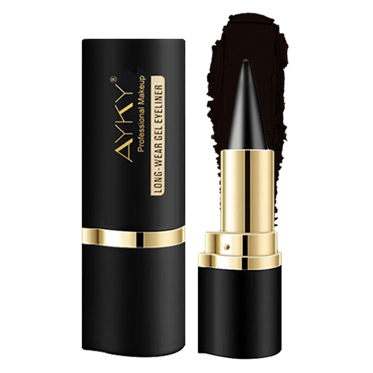 AYKY Long Wear Gel Eyeliner twist-up cap for precise application.