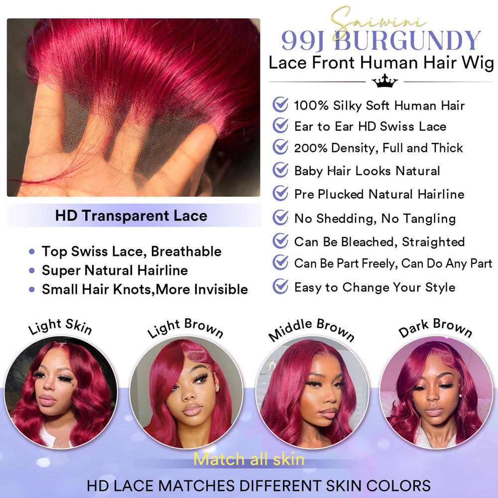 AYMMOLI lace front wig parting options for middle or side part