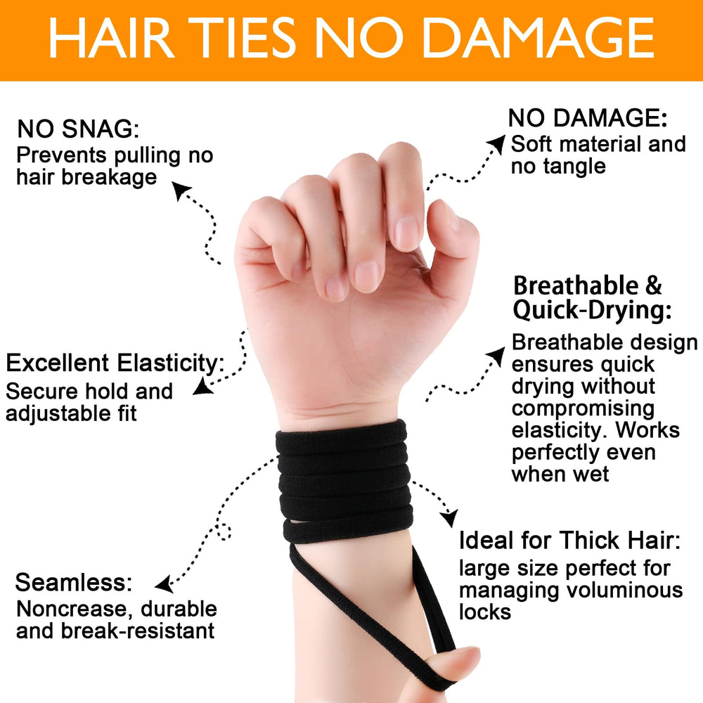 Ayogost daily wear hair tie on ponytail for versatile styling.