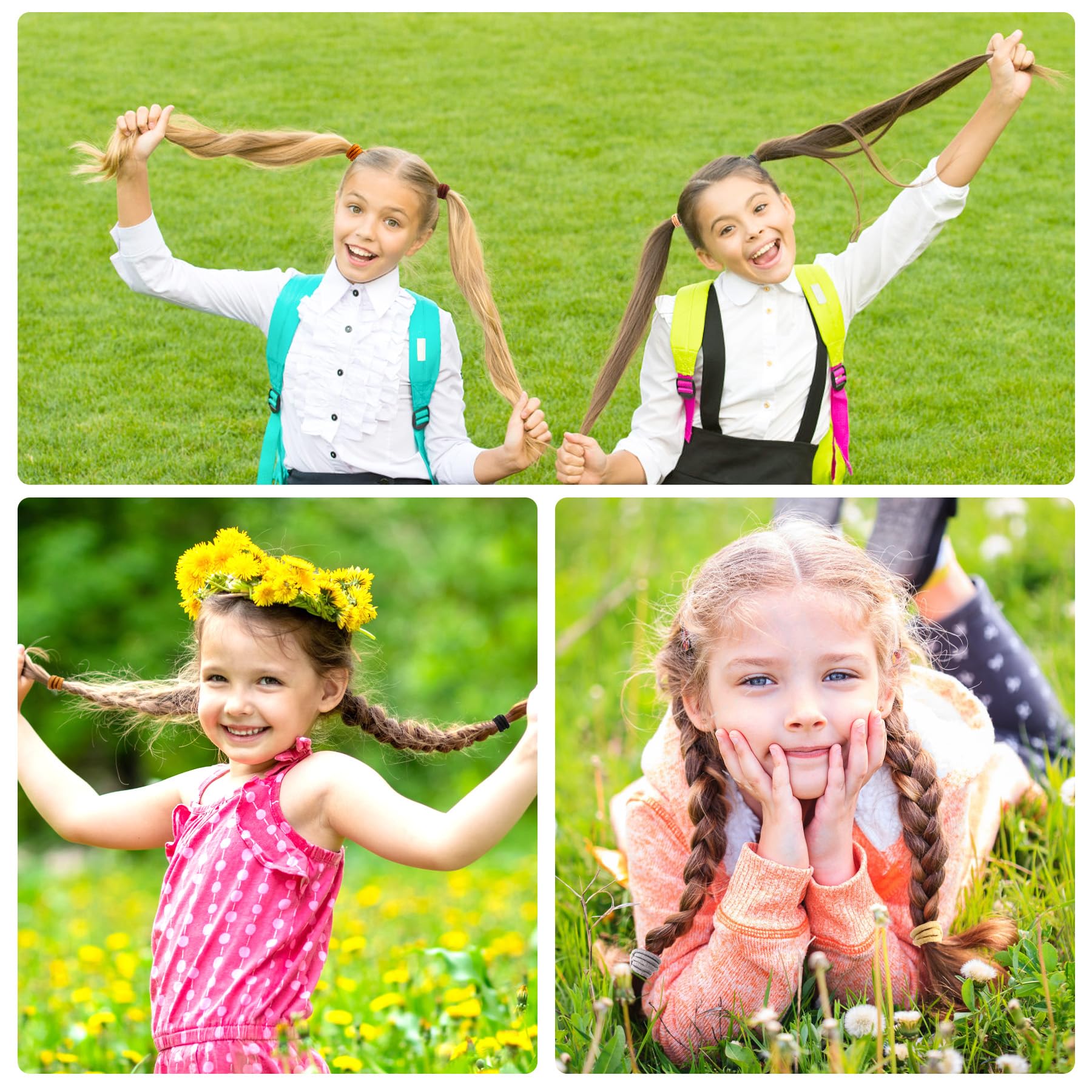 Ayogost durable ponytail holders with thick inner core for strong hold