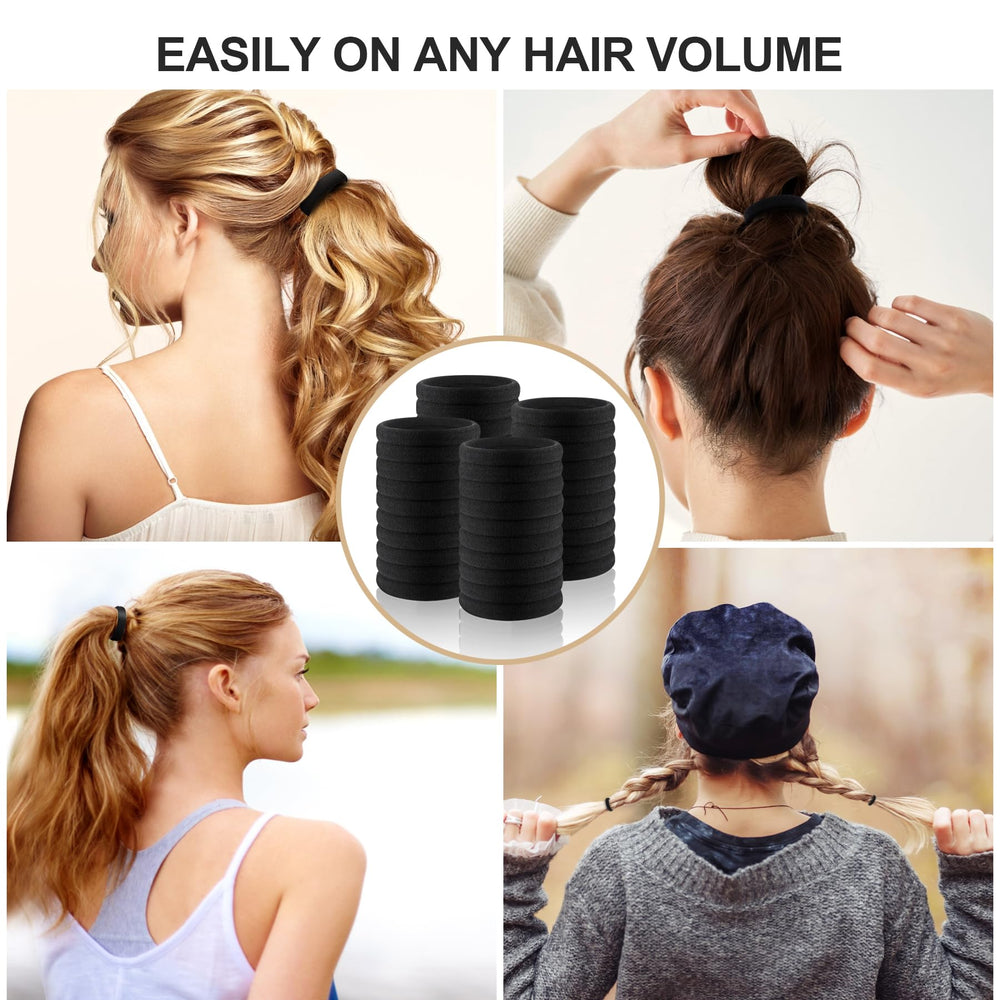 Ayogost workout-ready hair ties securing hair during activity.