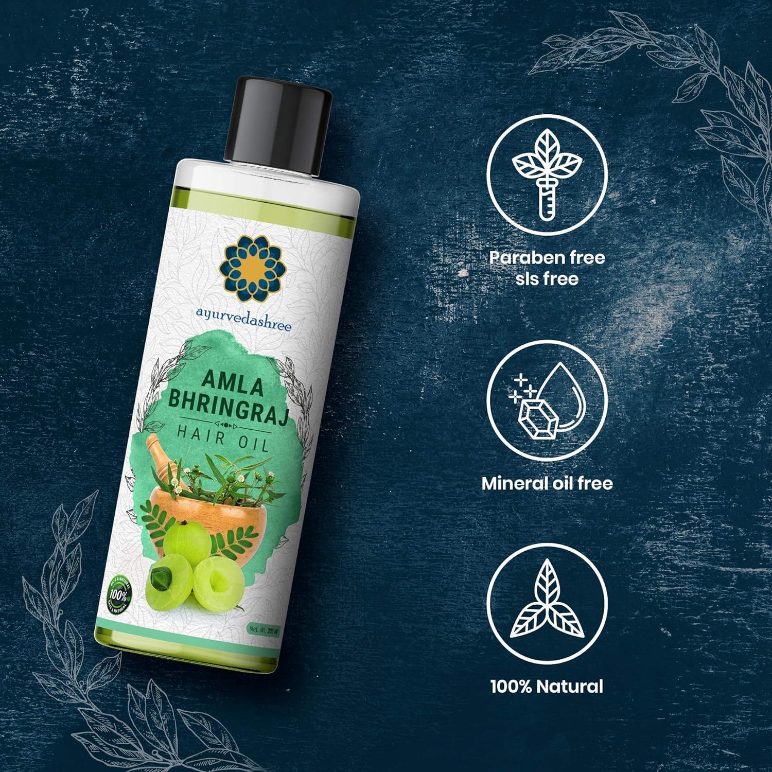 Ayurvedashree Aceite capilar Eucalipto y Citronela para frescura.