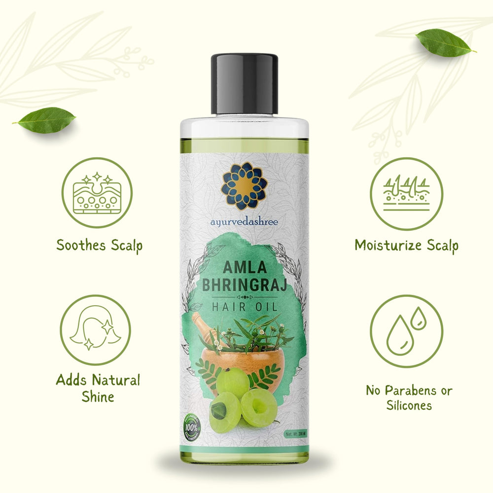 Ayurvedashree Aceite capilar Methi para estimular crecimiento saludable.
