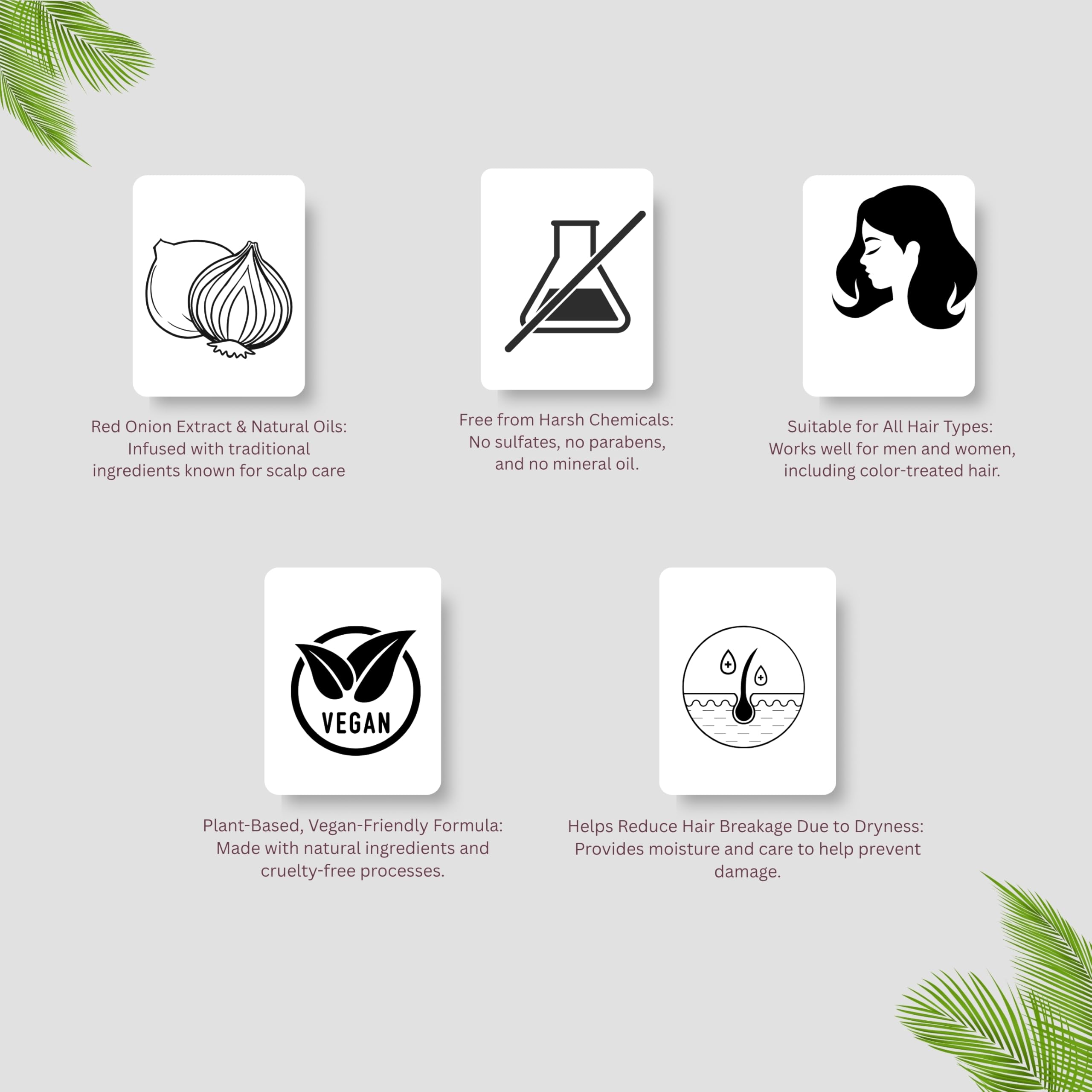 AYURVEDASHREE champú aceite de cebolla, revitaliza folículos y cabello