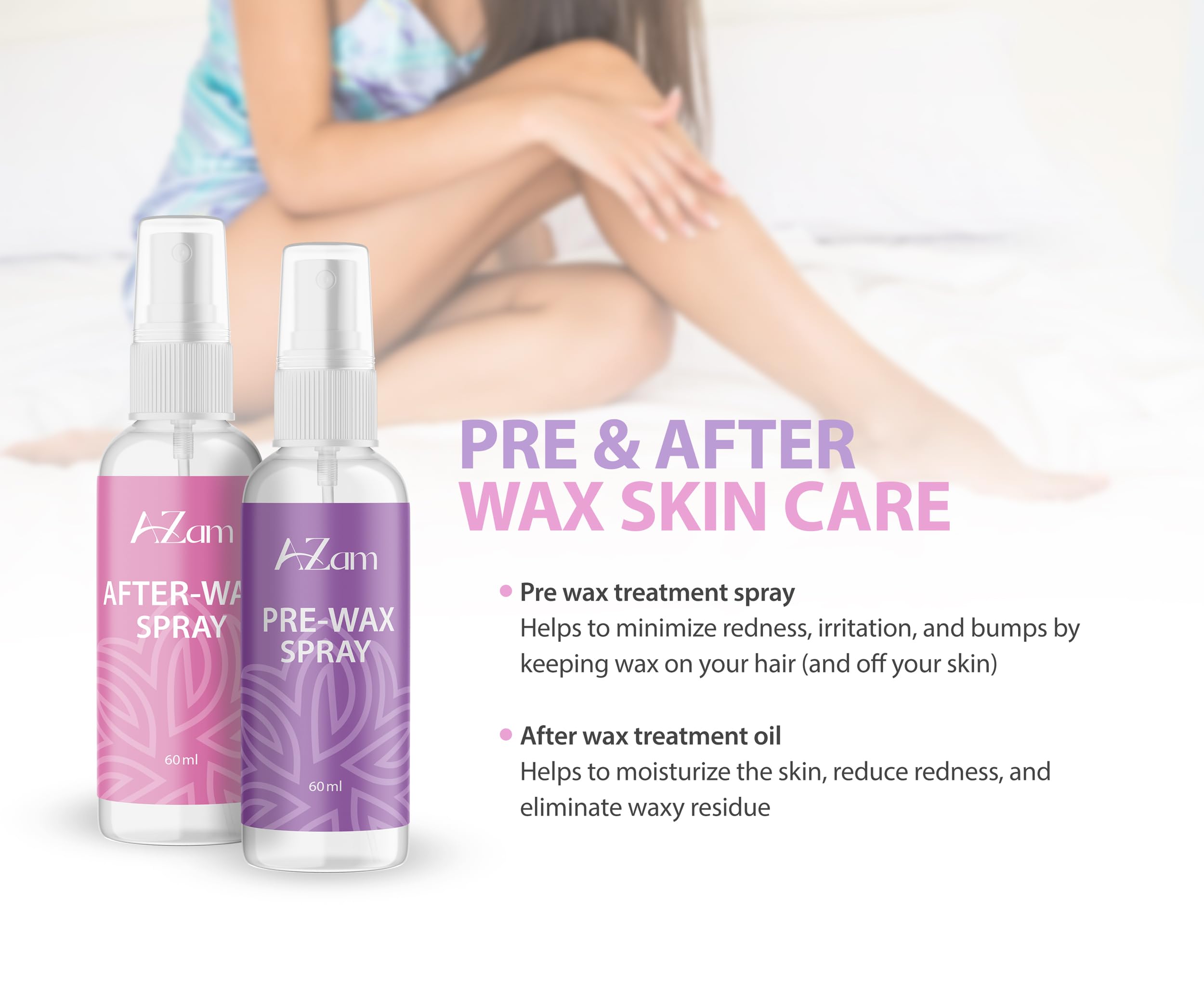 AZam All-in-One Waxing Kit suited for full-body at-home waxing