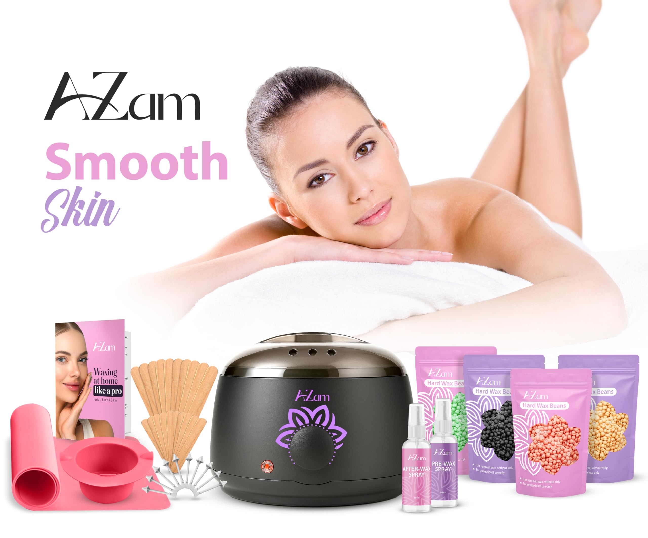 AZam sensitive-skin formula reduces irritation during home waxing
