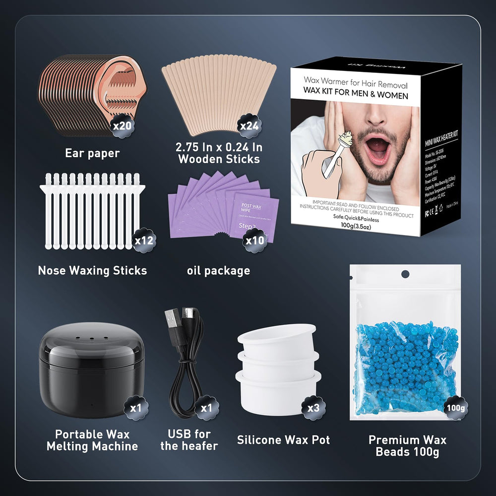 Azang kit suits eyebrows, ears, and other small-area waxing
