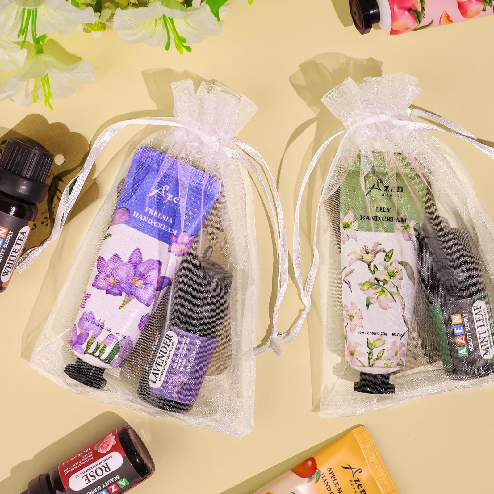 AZEN gift-packaging display shows organized bulk set ready to ship.