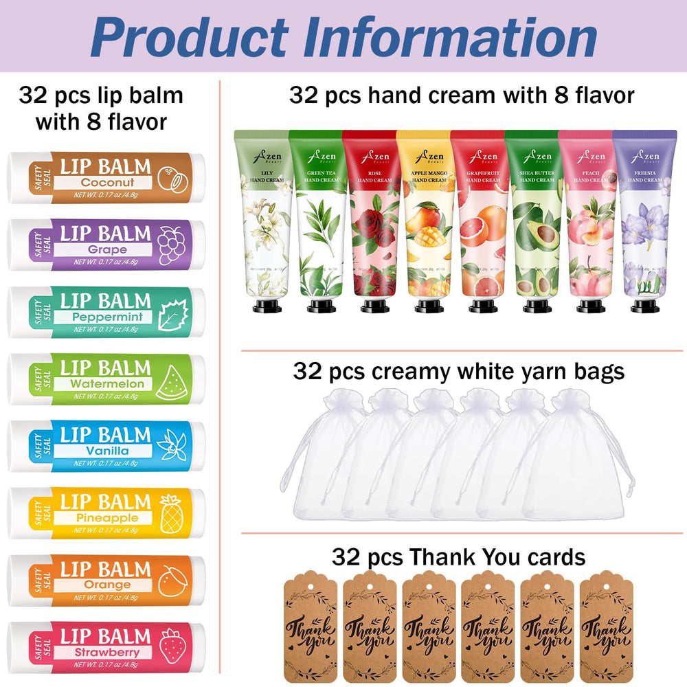 AZEN lip balm flavors variety for guests at events and celebrations