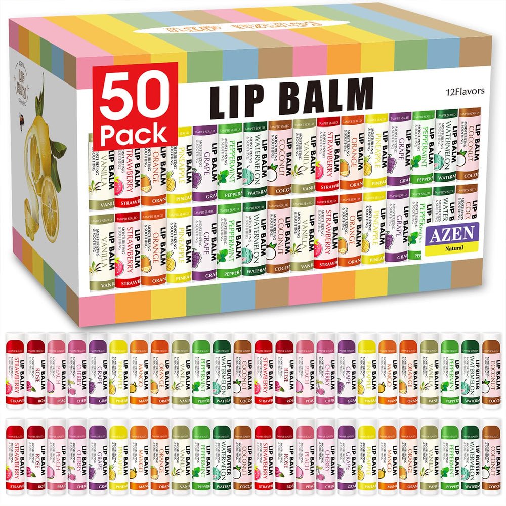 AZEN balsamo labial sabor fresa para hidratacion suave durante el dia