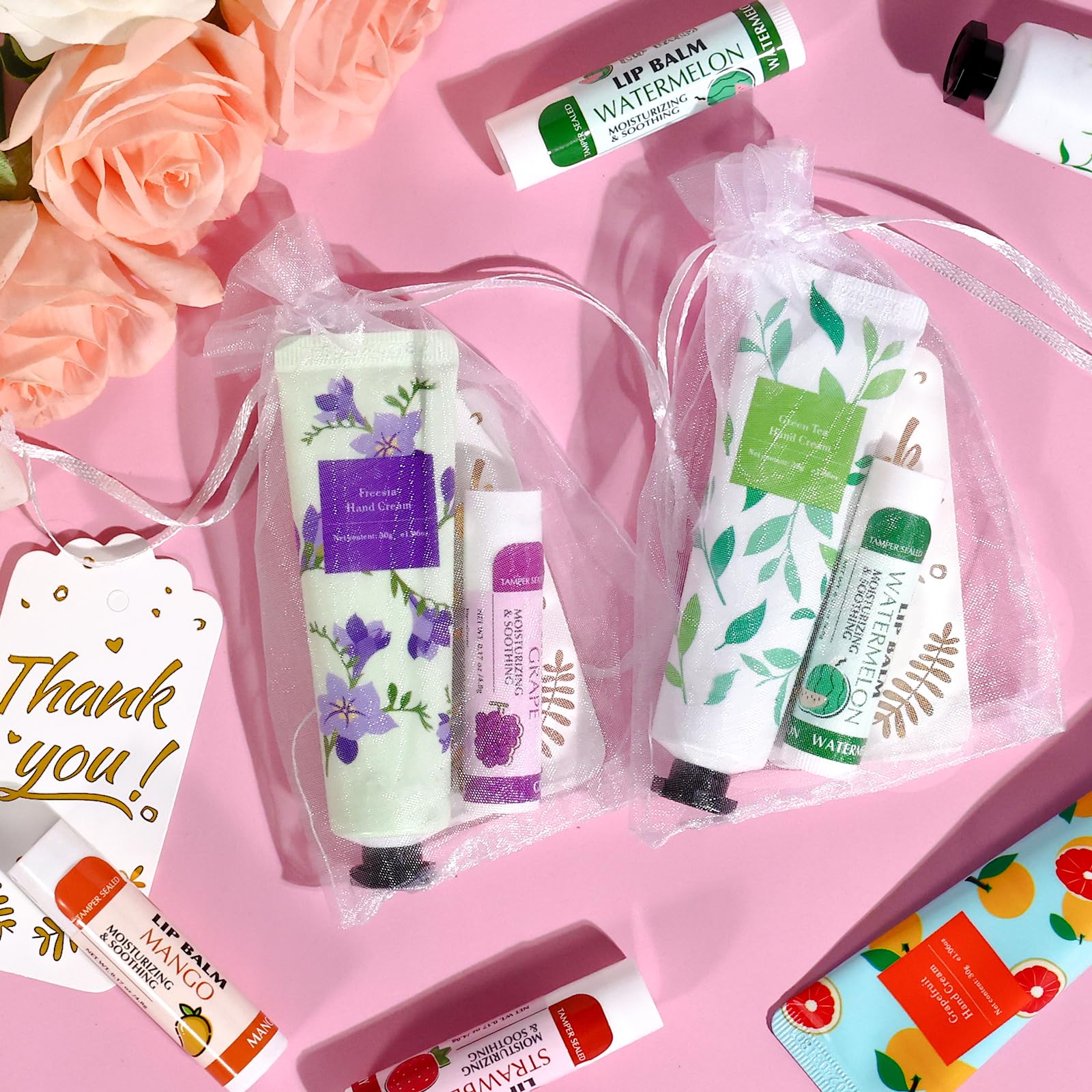 AZEN wedding favors setup, cohesive gift presentation for celebrations