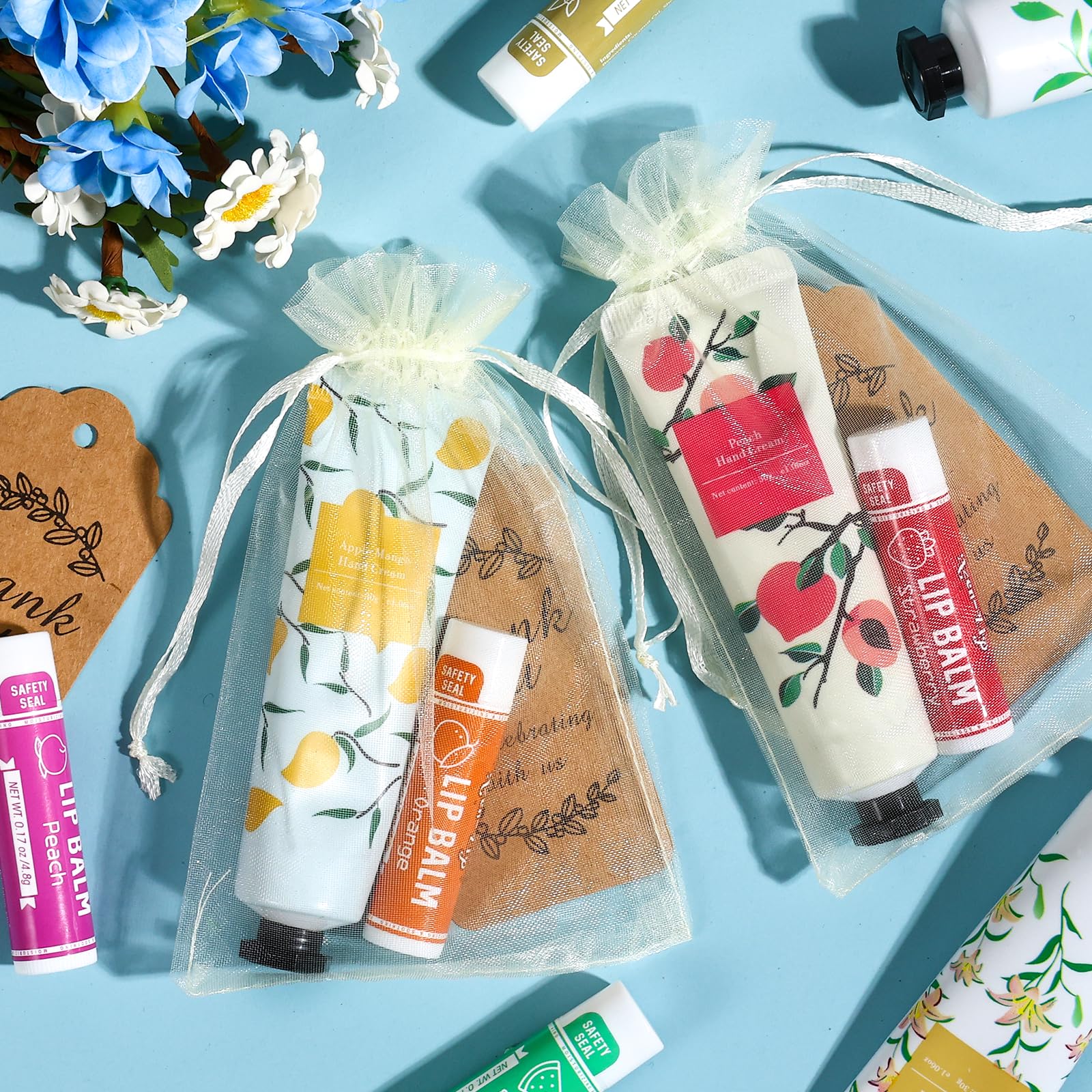 AZEN 60 lip balms in 10 flavors for guest favors
