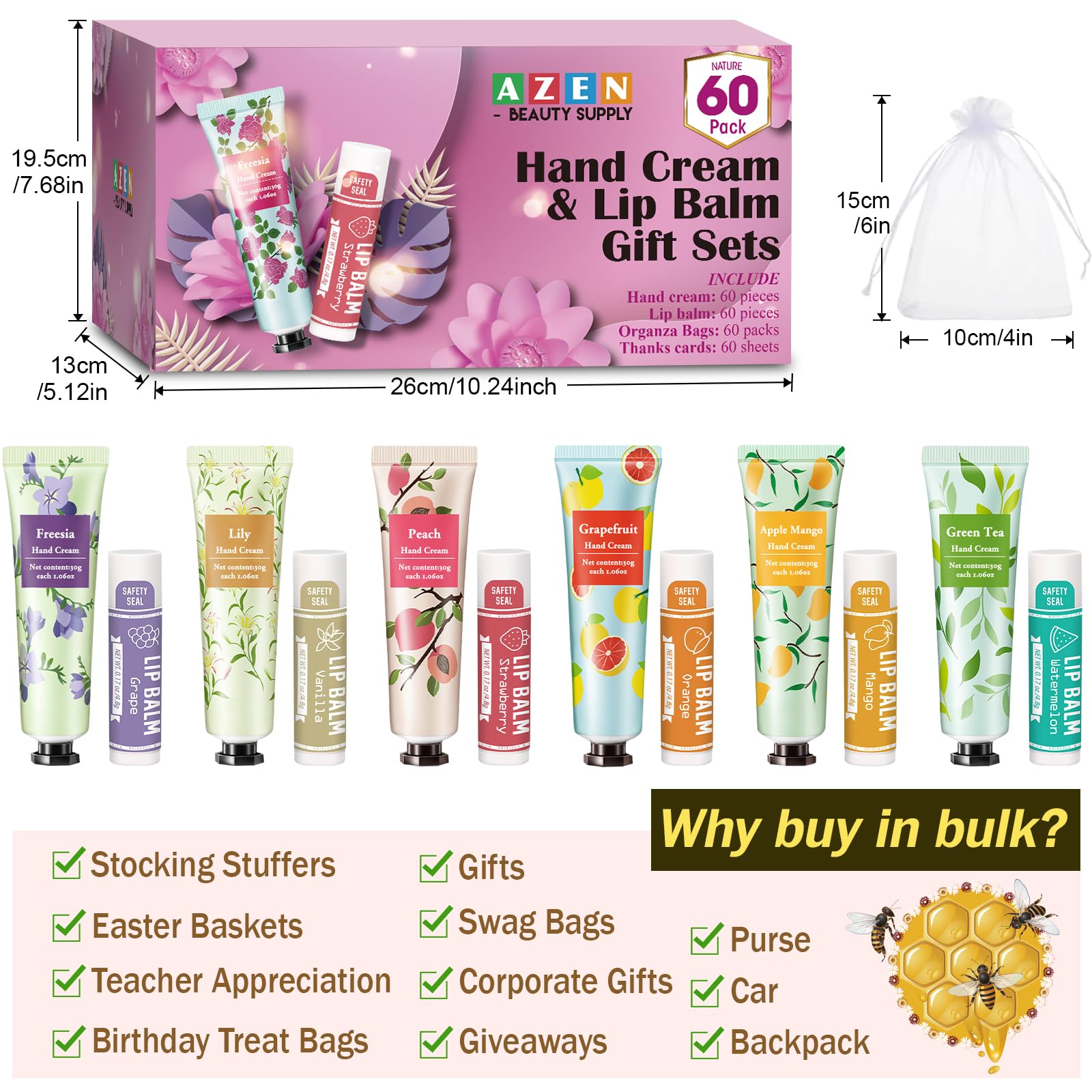 AZEN DIY shower favors kit to customize guest gifts