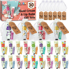 AZEN bulk gifts set with hand cream and lip balm for wedding favors
