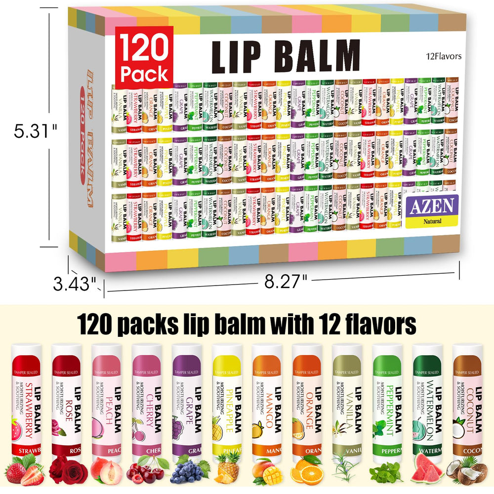 AZEN lip balm cherry flavor for moisturized, soft lips.