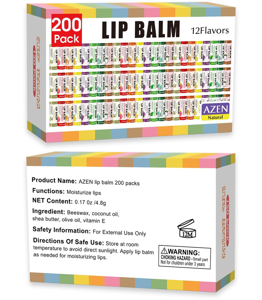AZEN lip balm flavor options like rose, vanilla, and cherry for daily care