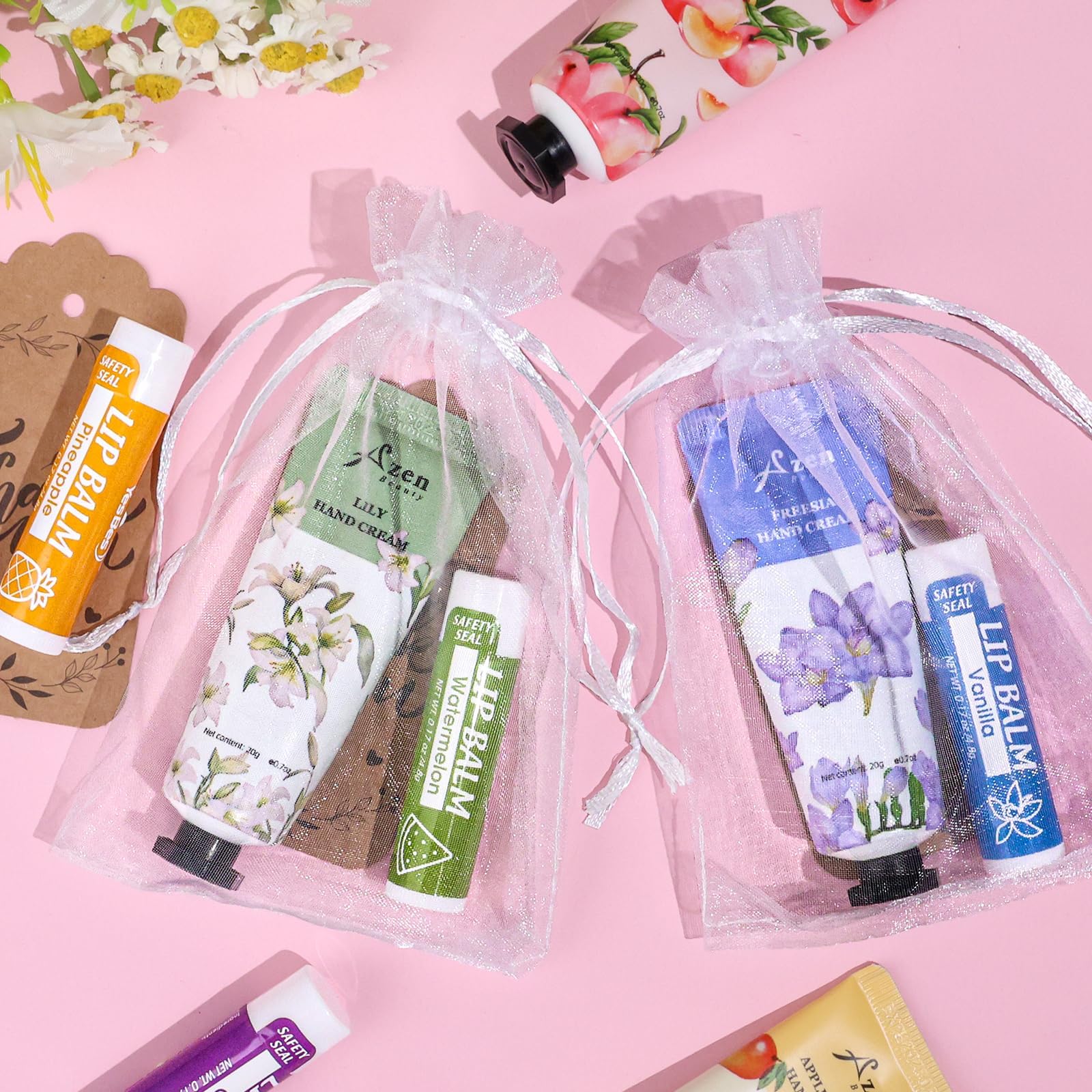 AZEN moisturizing hand cream in eight scents for guest favors