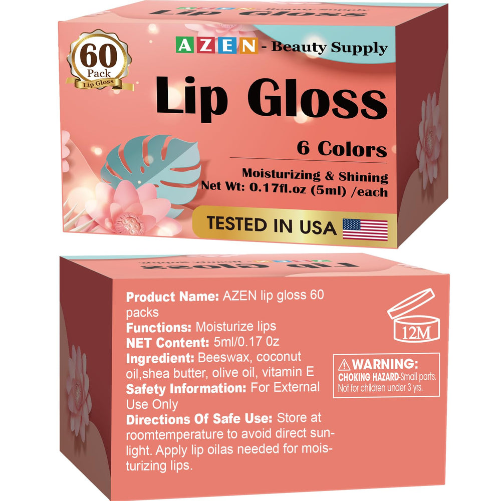 AZEN professional makeup kit lip glosses for studio-ready lips