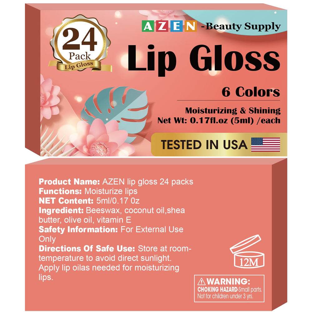 AZEN tacto suave en brillos labiales para aplicación cómoda