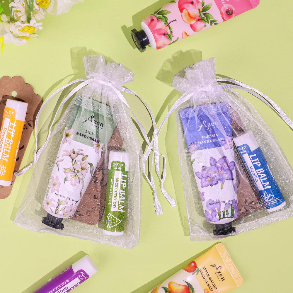 AZEN thank-you labels ready to personalize cards