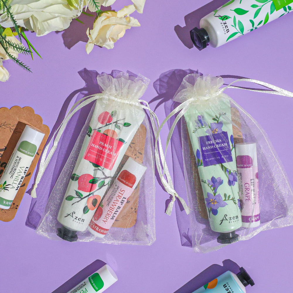 AZEN thank-you labels for personalized guest favors.