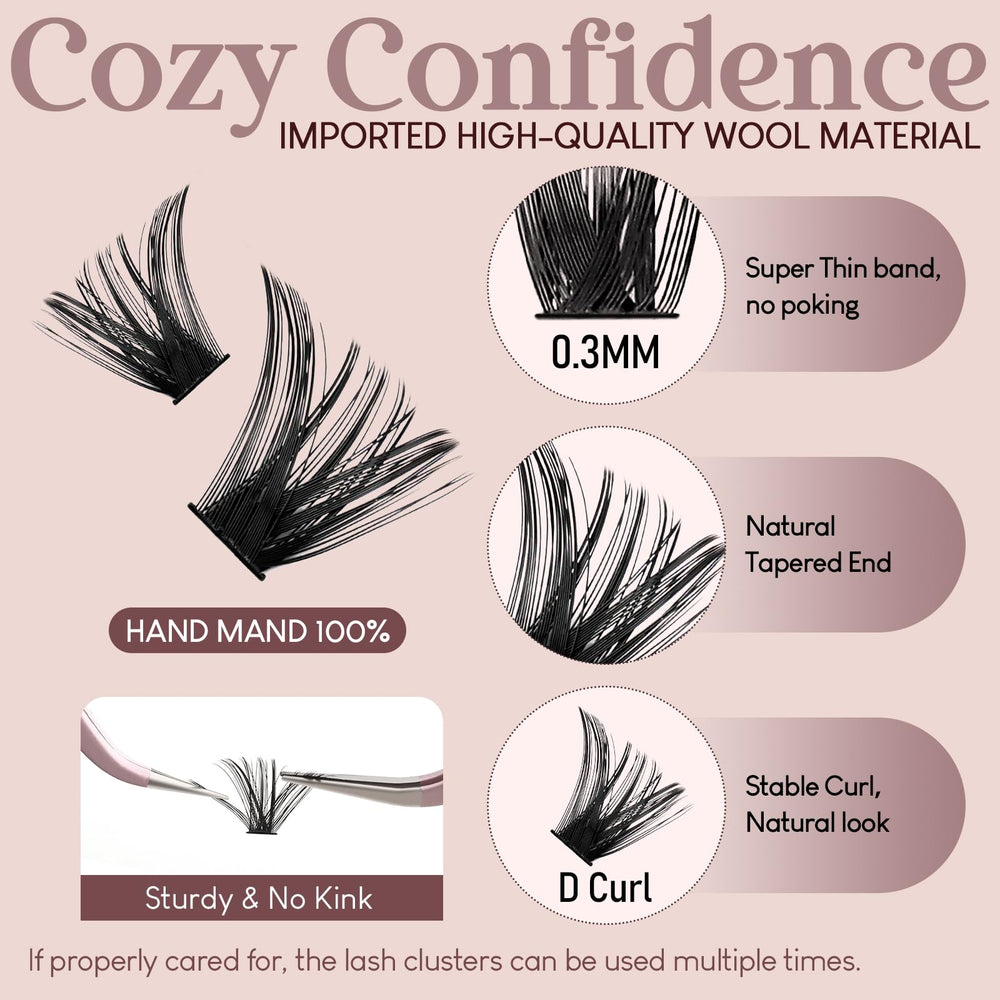 Azenlo Beginner Friendly design for easy at-home lash application.