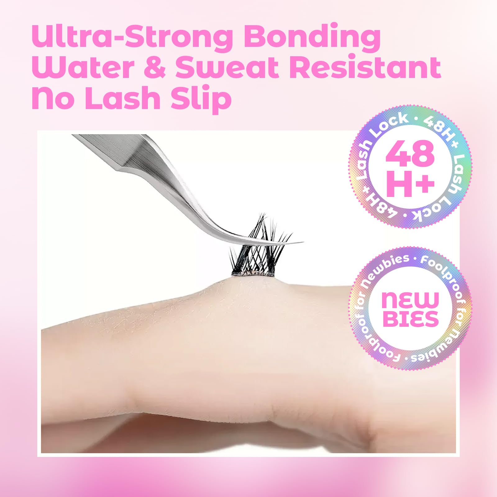 Azenlo easy-application brush supports smooth, clump-free lash adhesion
