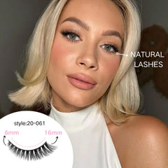 Azenlo faux mink lashes 3D cat-eye for glamorous evening drama.