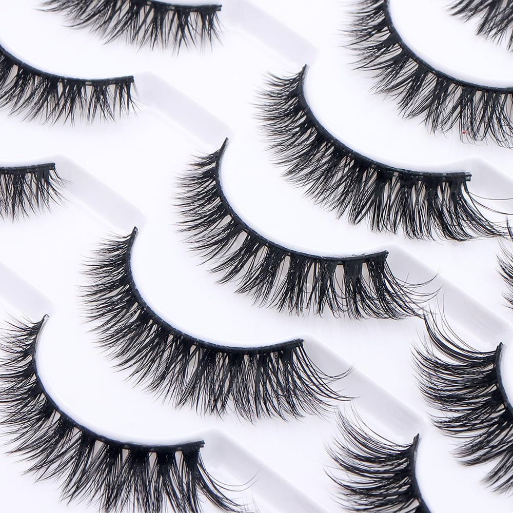 Azenlo lightweight lashes reduce eye strain during longer wear.