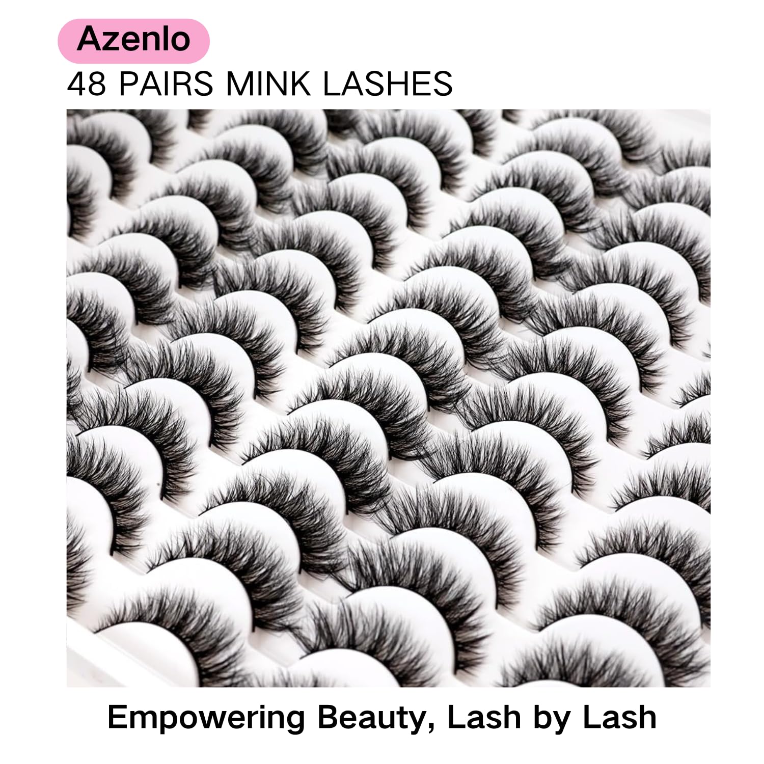 Azenlo hypoallergenic soft fibers close-up emphasizes gentle lid comfort.