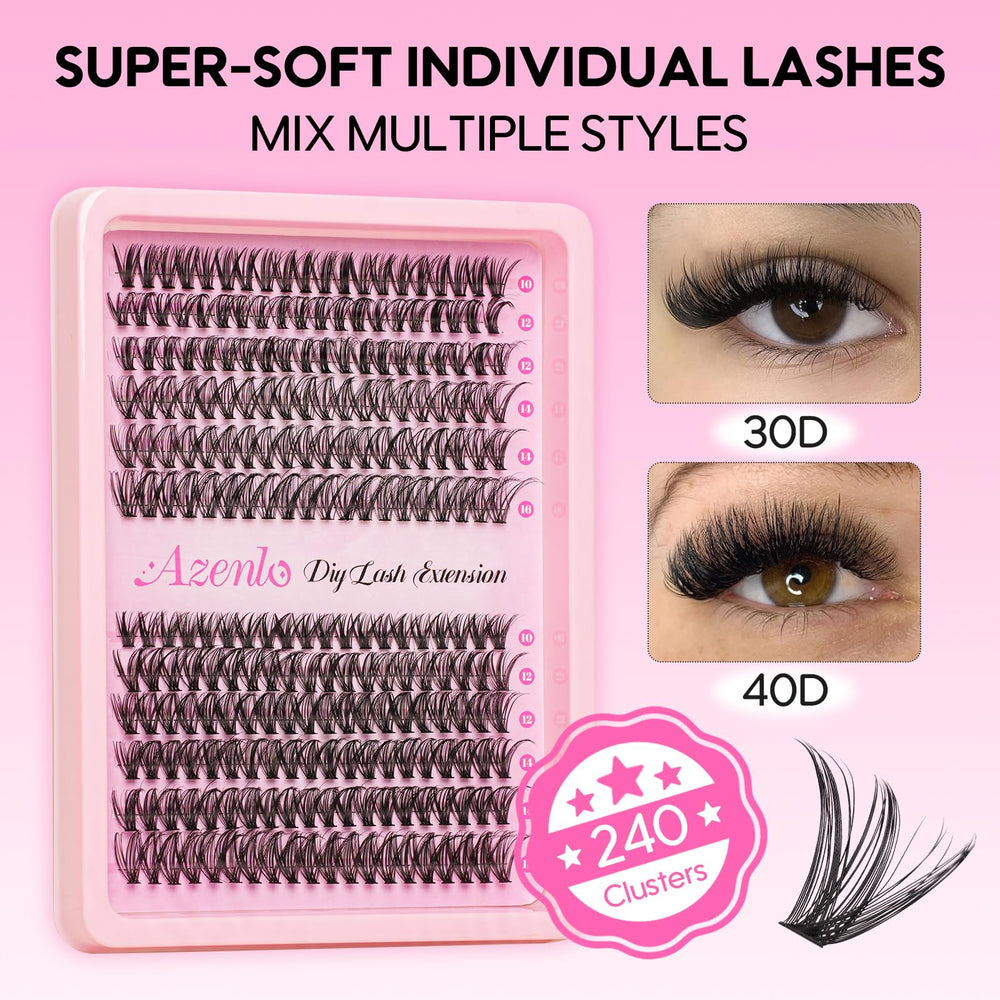 Azenlo precision lash applicator tweezer for clean placement.