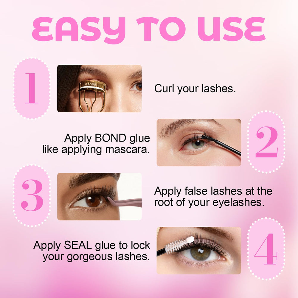 Azenlo 2-pack glue is ideal for DIY lash clusters and versatility
