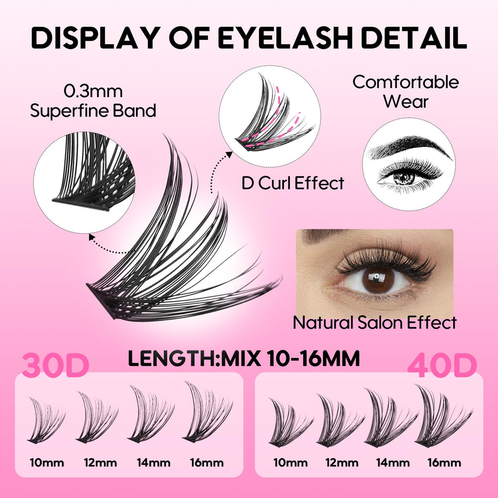 Azenlo premium PBT silk fiber lashes for comfortable, knot-free volume.