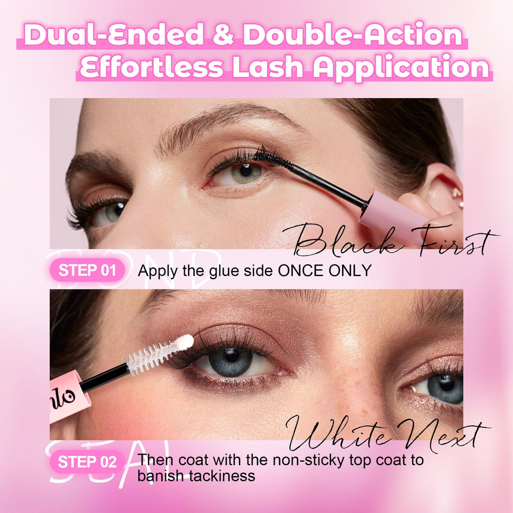 Azenlo waterproof lash glue keeps lashes secure through sweat and moisture