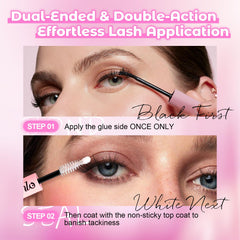 Azenlo waterproof lash glue keeps lashes secure through sweat and moisture